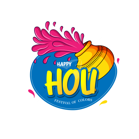 Happy Holi Festival Greeting Template