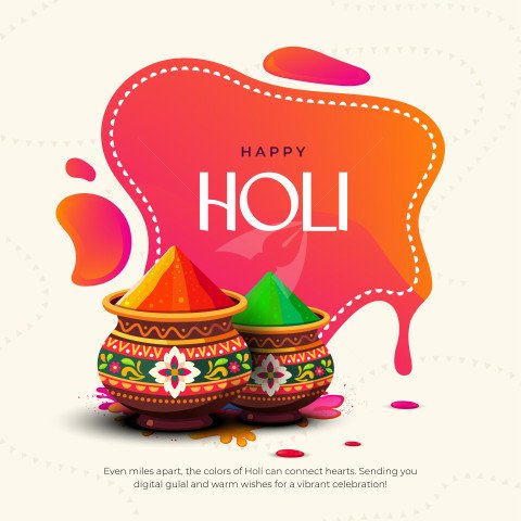 Happy Holi Background Design Illustration