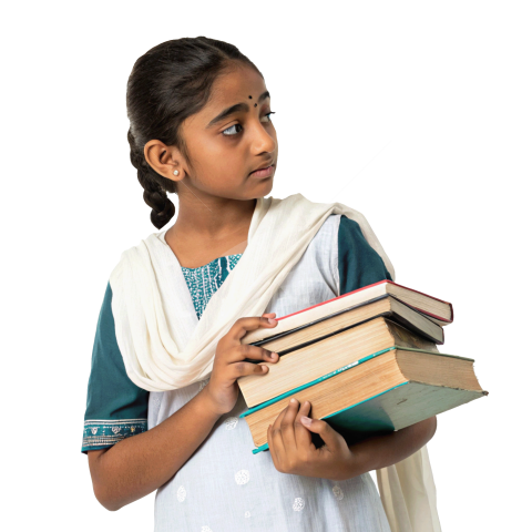 indian girl student transparent image