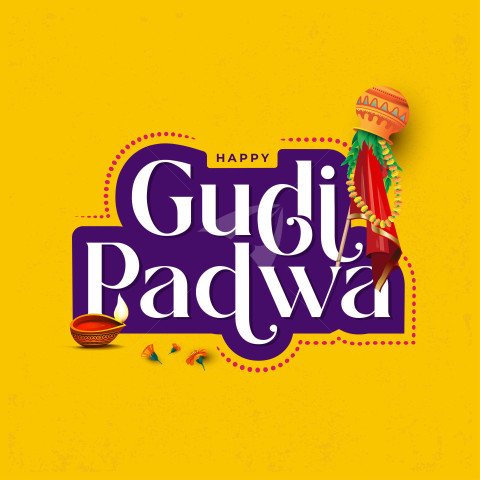 Happy Gudi Padwa Post Design Template
