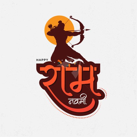Happy Ram Navami Post Template Design