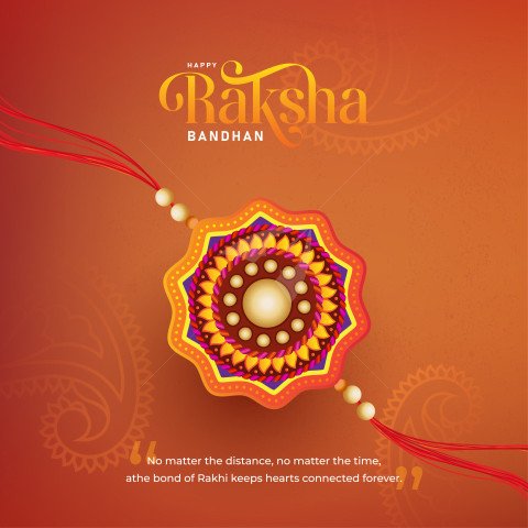 Happy Raksha Bandhan Vector Design Template