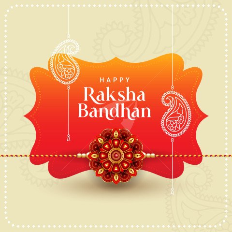 Happy Raksha Bandhan Background Vector Design Template