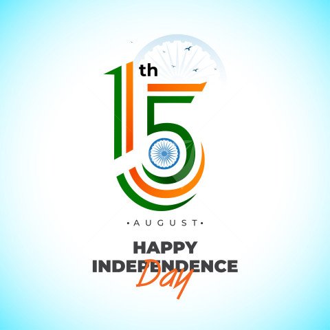 15th August Indian Independence Day Celebration Banner Template