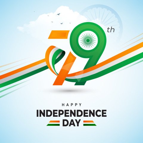 79th Independence Day Celebration Post Banner Design Template