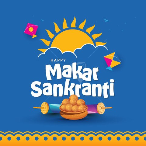 Happy Makar Sankranti Banner Design Template