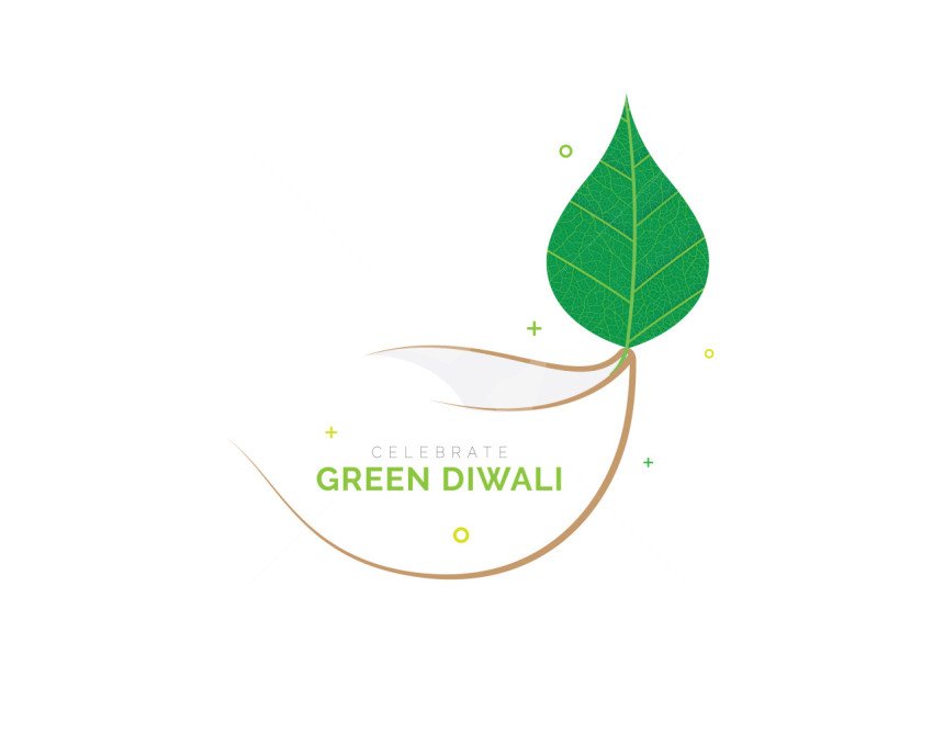 Eco-Friendly Diwali Celebration Post Banner Template