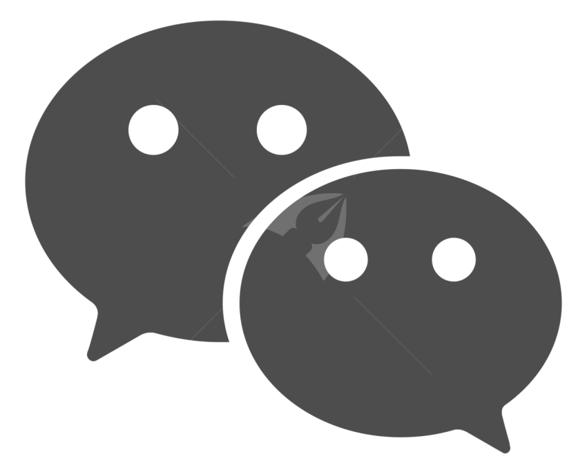 WeChat Icon Dark Grey Png