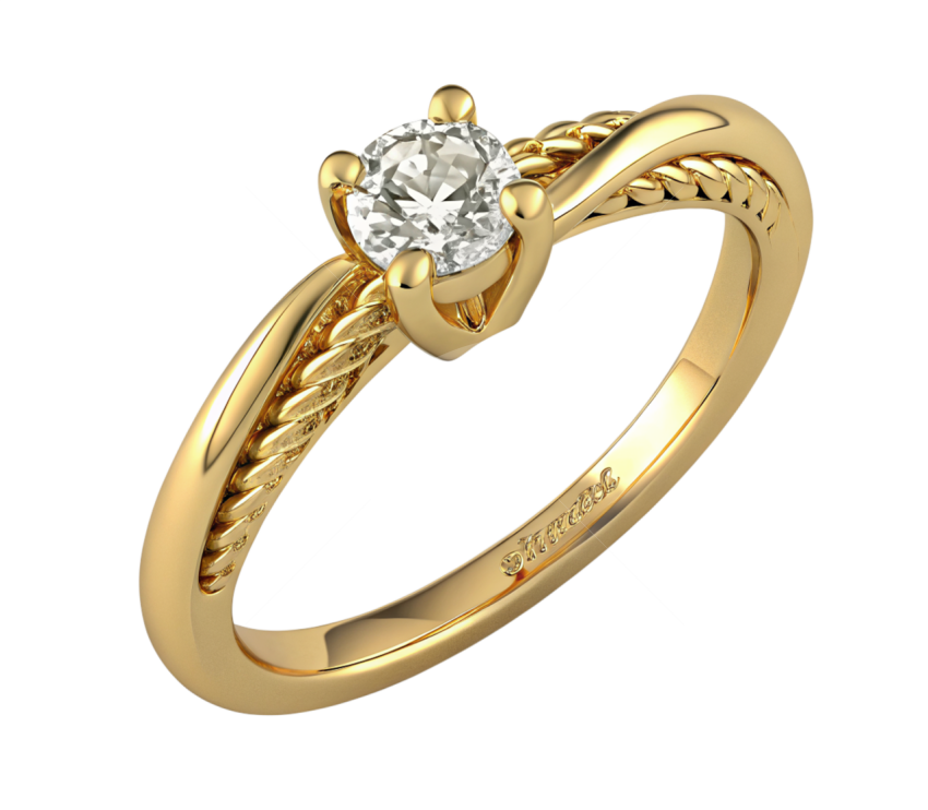 Gold dimond ring png image