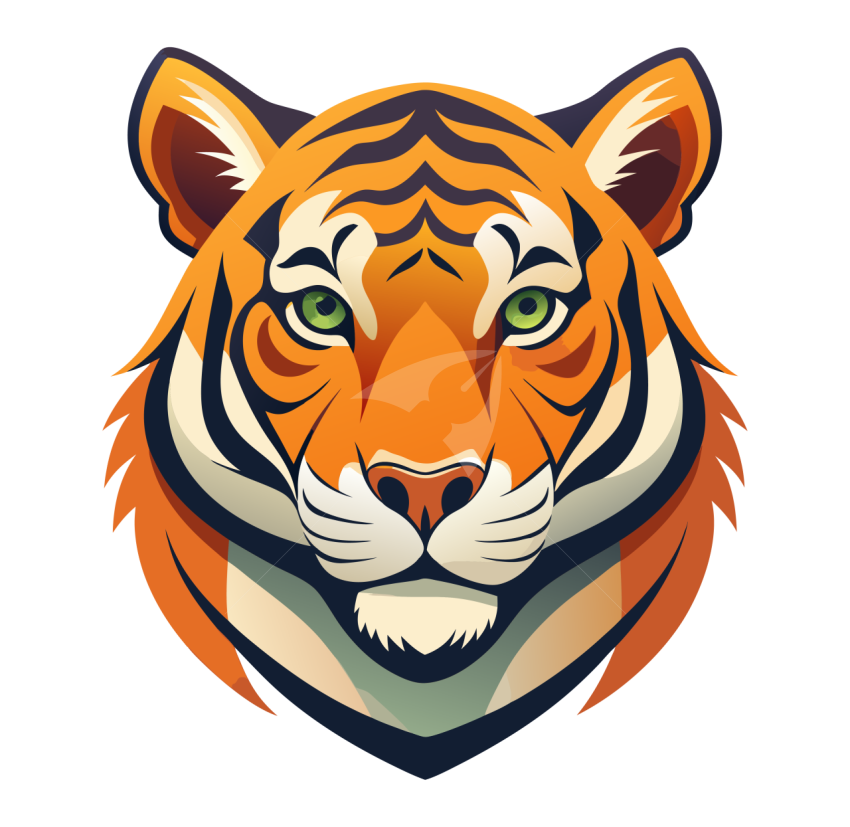 Tiger Head Vector Png Illustration