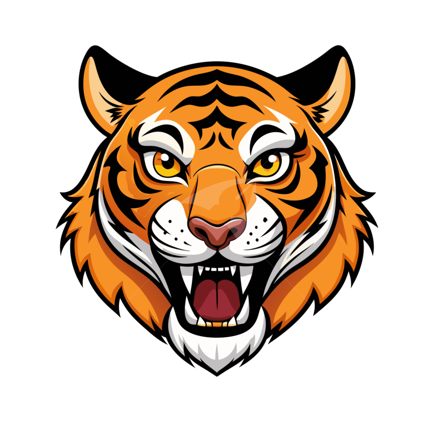 Tiger Rore face Vector Illustration