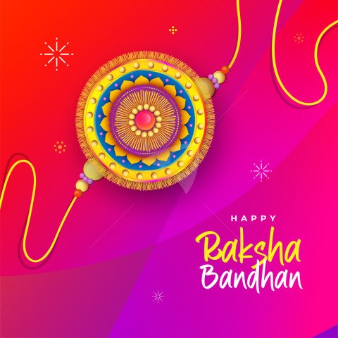 Happy Raksha Bandhan Post Template