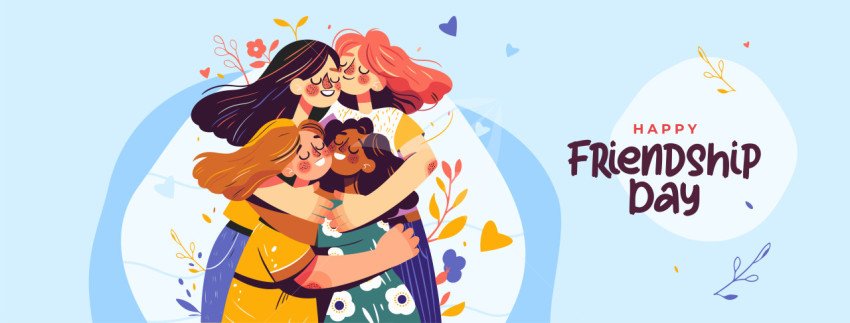 Happy Friendship Day Facebook Cover Banner Template