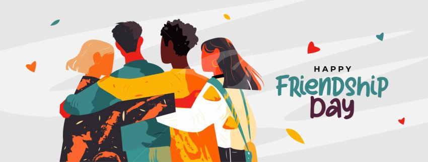 Happy Friendship Day Facebook Cover Banner Template