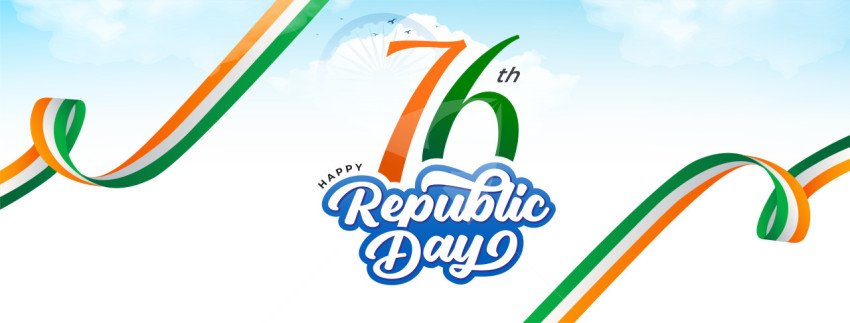 76th Republic Day Social Media Header Banner Template