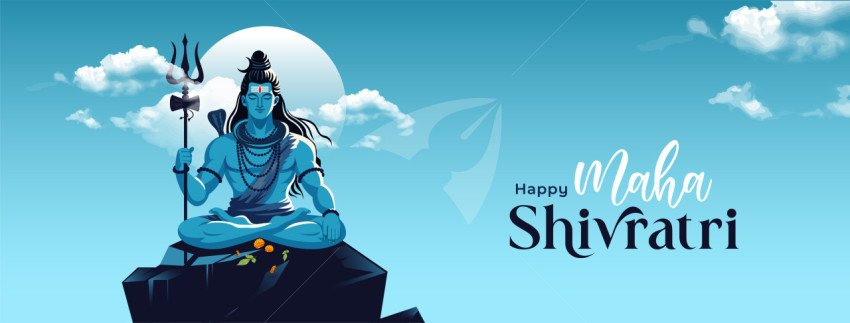 Happy Maha Shivratri Cover Banner Design Template