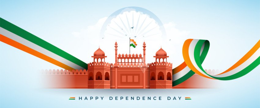 Happy Independence Day Celebration Banner Background Design Template