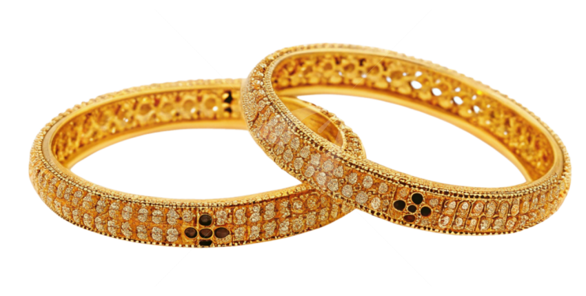 Gold bangles png image