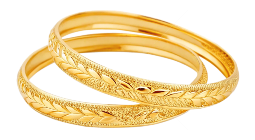 Gold bangles png image