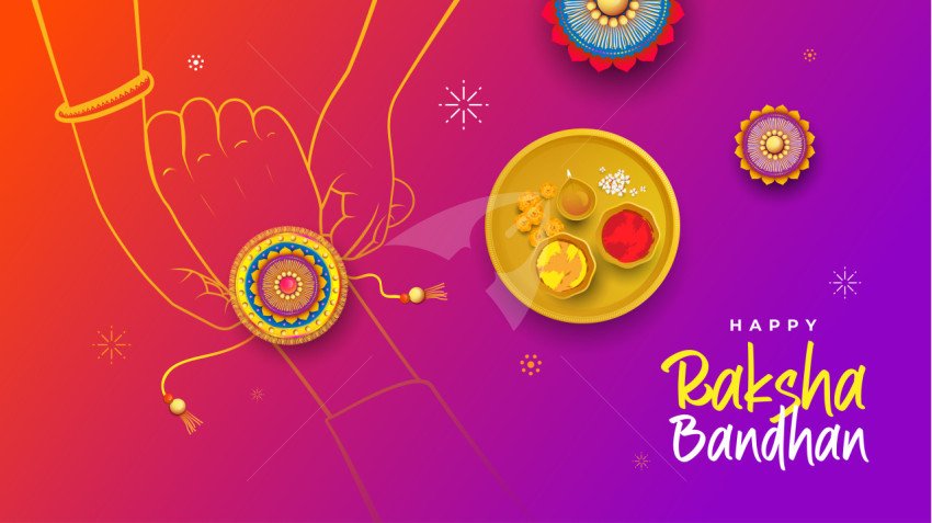 Creative Raksha Bandhan Background Template