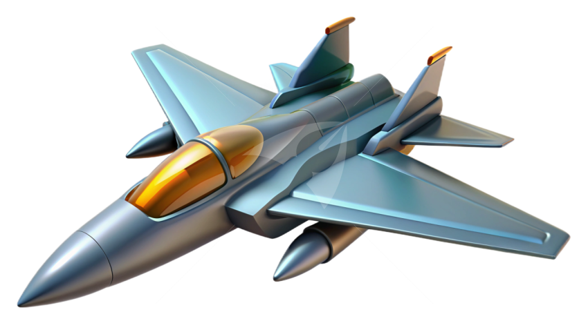 3D Jet fighter Png