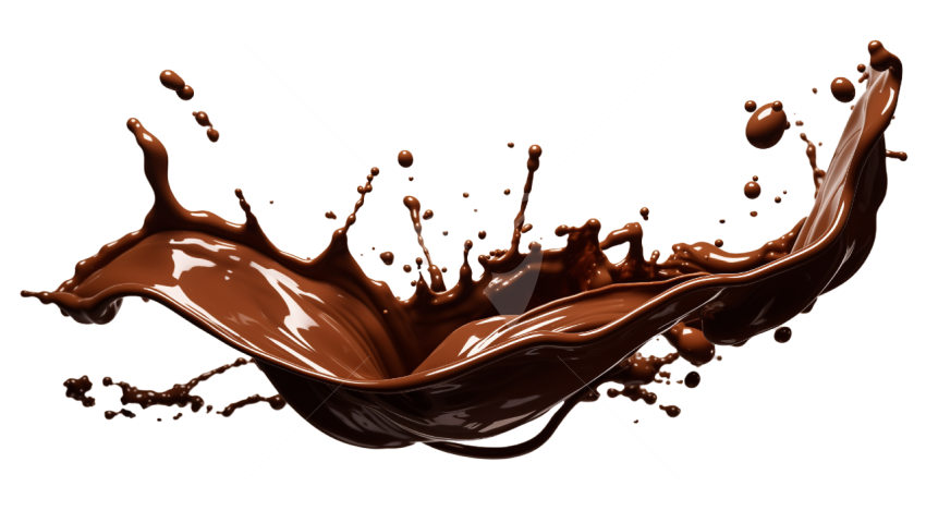 Chocolate Splash Transparent