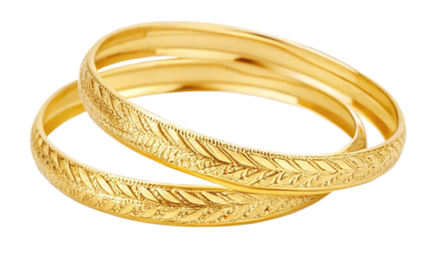 Gold bangles png image