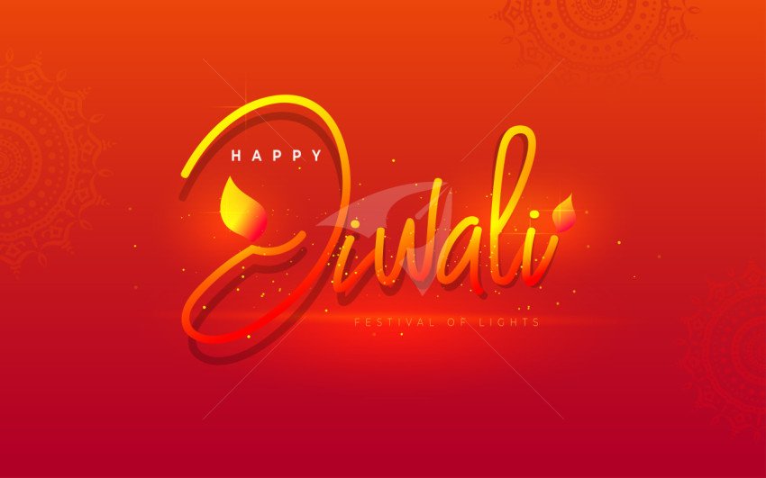 Happy Diwali Festival Background Template