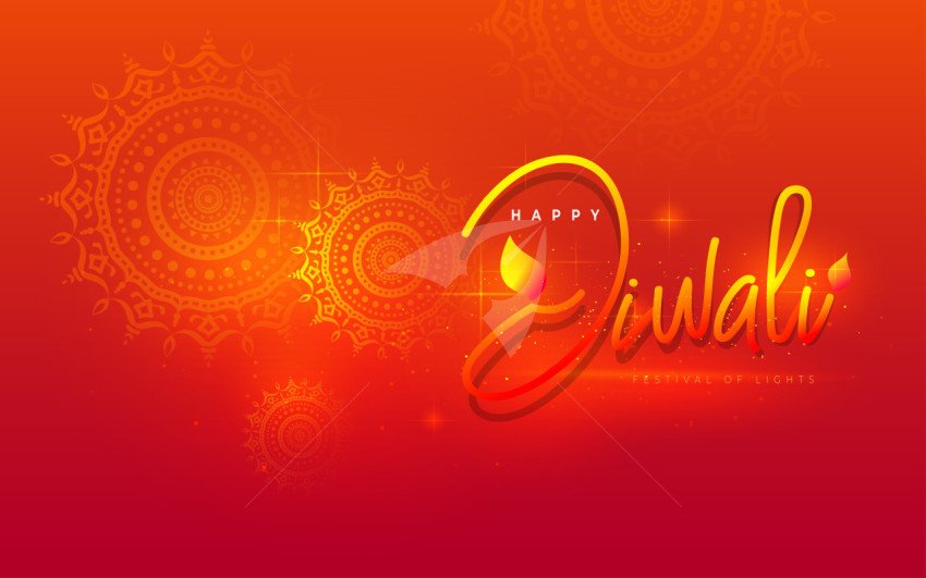 Happy Diwali Background Template