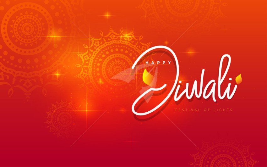 Happy Diwali Festival Greeting Background