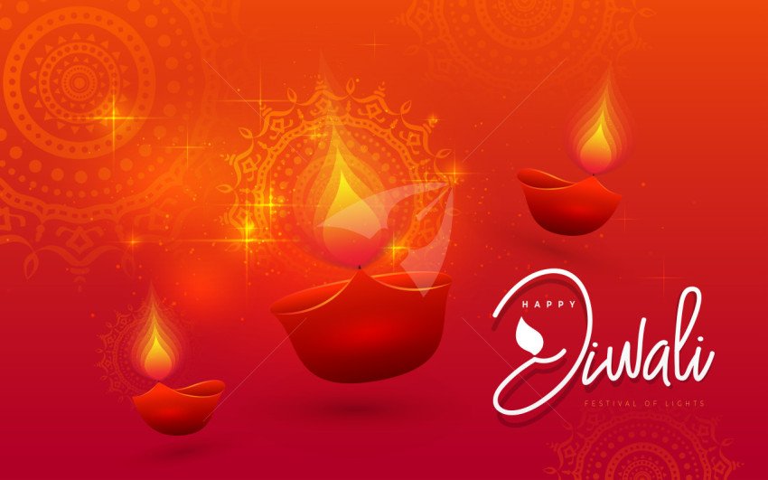 Happy Diwali Background Design Template