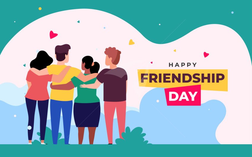 Happy Friendship Day Background Illustration