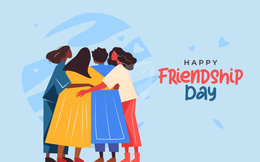 Happy Friendship Day Background Template