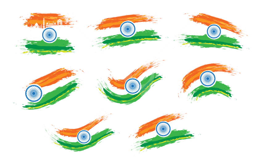 Abstract Indian Flag Png Collection