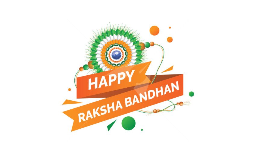 Happy Rakhi Sticker Banner Design