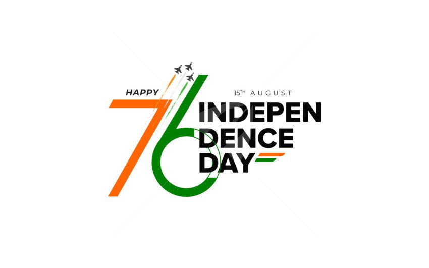 76th Year Independence Day Background