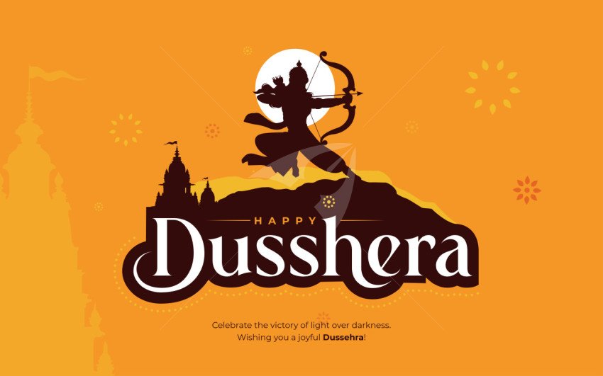 Desshera Festival Background Design Template