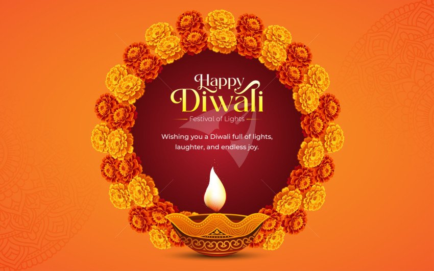 Happy Diwali Background Banner Design Template