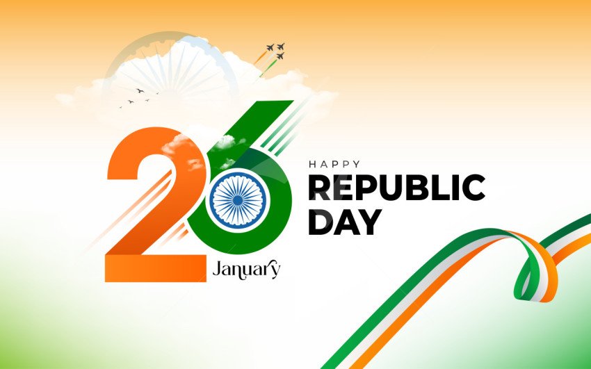 26th January Republic Day Background Template