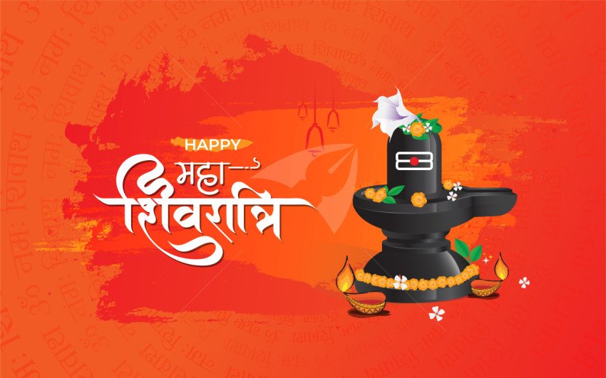 Happy Maha Shivratri Background Design Template