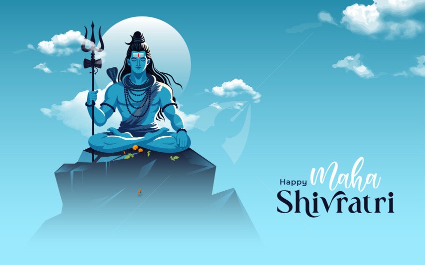 Happy Maha Shivratri Background Design Template