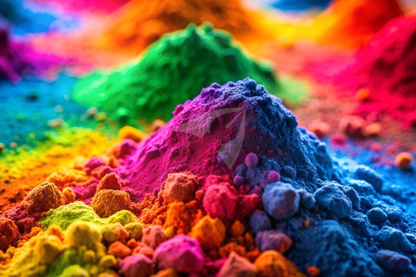 Holi color powder background