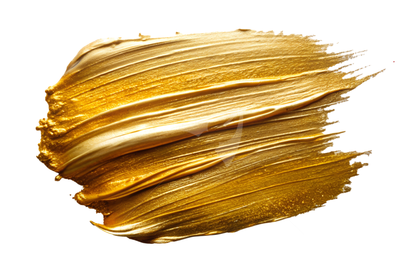 Gold brush stroke png