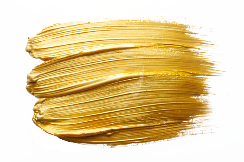 Gold brush stroke png