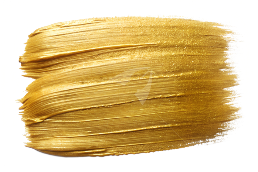 Gold brush stroke png