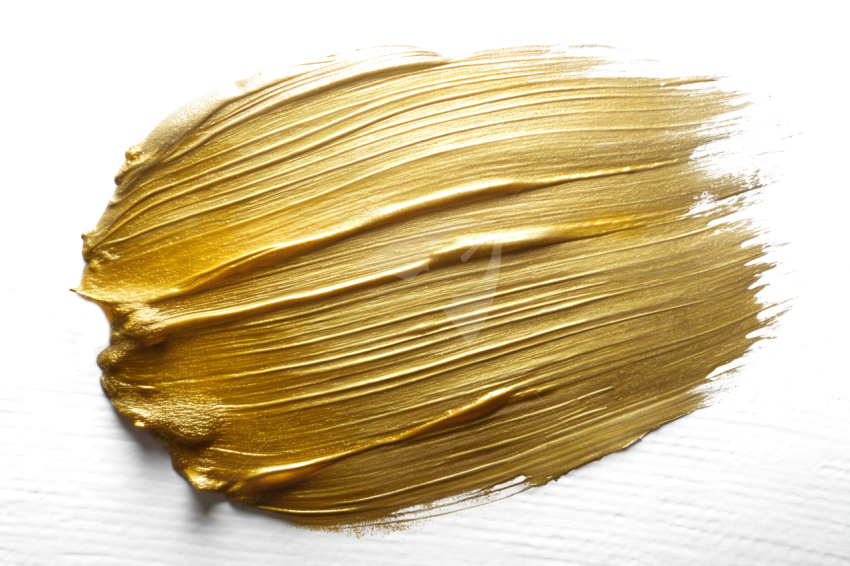 Gold brush stroke png