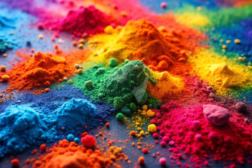 Holi color powder background