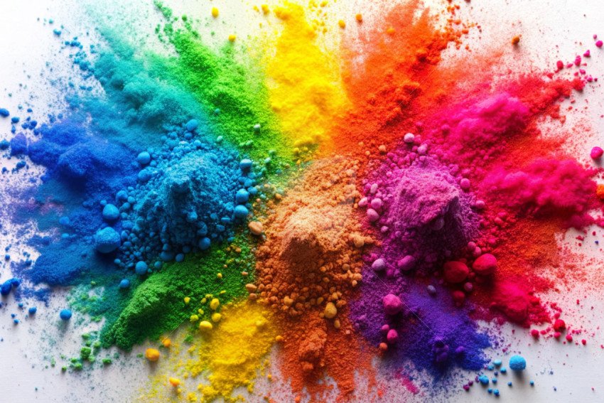 Holi color powder background