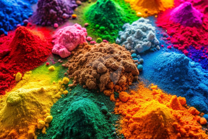 Holi color powder background