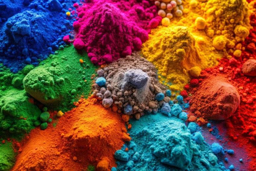 Holi color powder background